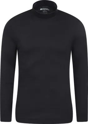 Produktbild von Mountain Warehouse - "Meribel" Base Layer Oberteil Rollkragen für Herren MW469 (XXS) (Schwarz)
