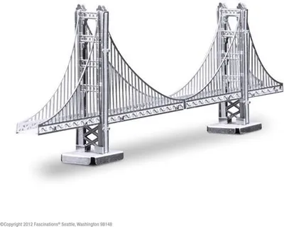 Zdjęcie produktu dla Metal Earth Golden Gate Bridge, Zestaw do budowania, Metal