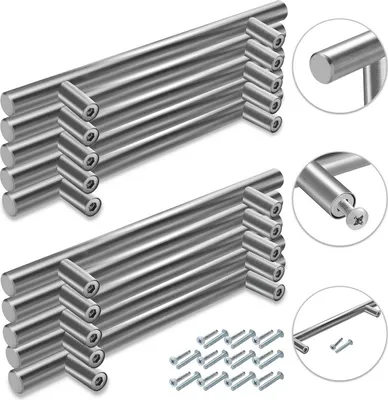 Zdjęcie produktu dla Clanmacy uchwyt do szafki uchwyt meblowy uchwyt kuchenny uchwyt do drzwi uchwyt kuchenny 156x96x10MM 20 sztuk
