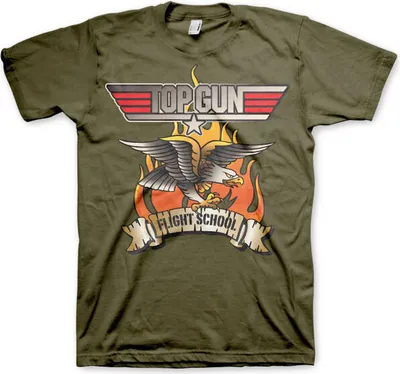 Produktbild von Top Gun - Flying Eagle T-Shirt - Large - Olive