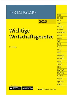 Produktbild von Wichtige Wirtschaftsgesetze