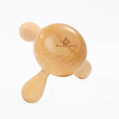 Produktbild von Massagemassagegerät/Massageholz aus Kirschent, ölbeständig | Für die Entspannung von Rücken und Nacken
