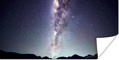 Produktbild von MuchoWow® Poster Universum - Galaxie - Sternenhimmel - Jungen - Mädchen - Kinder 160x80 cm - Foto Poster