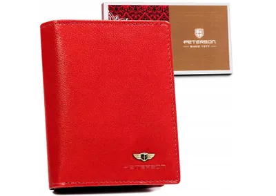 Obrázok produktu pre Peterson Dámska kožená peňaženka Bouare červená One size