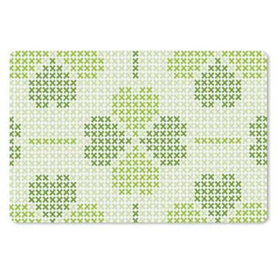Produktbild von MuchoWow® Schreibtischunterlage Klee - Muster - Grün 60x40 cm - XXL Mauspad - Großes Mauspad