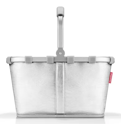 Produktbild von reisenthel Einkaufskorb Carrybag Silver Crackle silberfarben