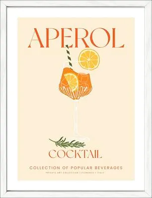 Produktbild von Gerahmtes Bild Aperol Cocktail 33x43 cm