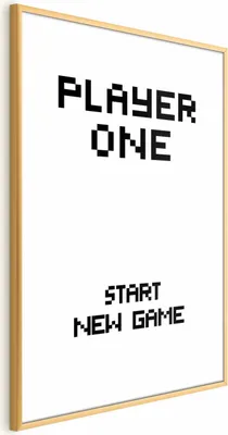 Produktbild von Posterpapier Poster - Start New Game 29.7x42 cm Text m-A-0773-ao-a