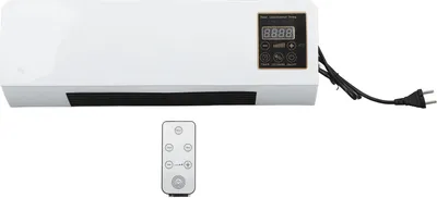 Produktbild von Heizlüfter 220V, Natur- und Heizluft, mobiler Heizstrahler für Badezimmer, Wandmontage, mit Fernbedienung (Batterie enthalten)