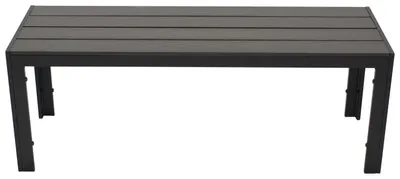 Produktbild von Hockerbank 2-sitzer, Aluminium + Kunstholz