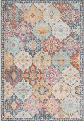 Produktbild von Outdoor Teppich Terasse Küche Balkon Vintage Stil Bunt