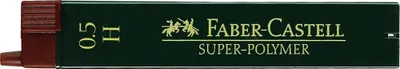 Produktbild von FABER-CASTELL SUPER-POLYMER Feinminen-Bleistiftminen schwarz H 0,5 mm, 12 St.