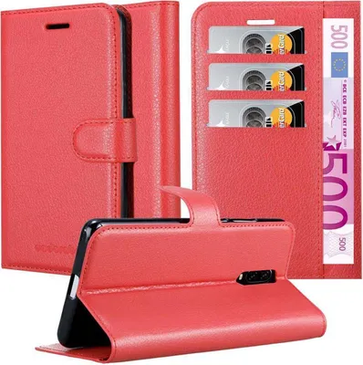 Obrázek produktu pro Cadorabo Case for OnePlus 7 Protective Case in Red Pouzdro na mobilní telefon s magnetickým zavíráním