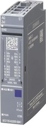 Immagine prodotto di SIEMENS SIMATIC ET 6ES7135-6GB00-0BA1 200SP, modulo di uscita analogico, AQ 2xI