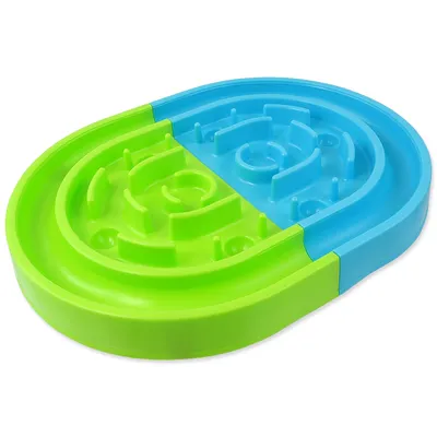 Image de Gamelle CHIEN FANTASY Labyrinthe contre les rongeurs vert-bleu 1 pcs