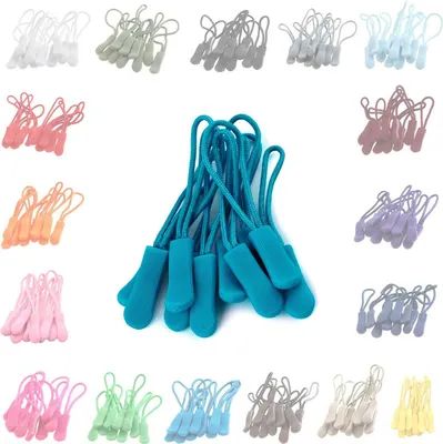 100 Zipper Schlaufen Reißverschluss aqua