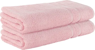 Produktbild von StickandShine 2er SET Premium Frottee Saunatuch 80x200 cm in zartrosa in 500g/m² aus 100% Baumwolle
