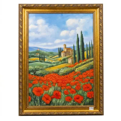 Produktbild von Handgemalte Bilder Handgemaltes Ölgemälde mit Holzrahmen 70×50 cm