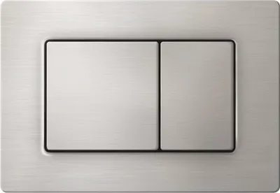 Produktbild von Drückerplatte Edelstahl Kompatibel zu Geberit Duofix Sigma / DELTA 2 Mengenspülung