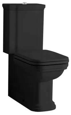 Produktbild von Kerasan WALDORF Kombi-WC, Abgang senkrecht/waagerecht, schwarz-Chrom