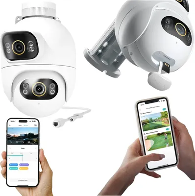Obrázok produktu pre IMILAB CMSXJ68B IMILAB Outdoor WiFi Kamera EC6Dual Pro 3K+3K,360'Spotlight,w