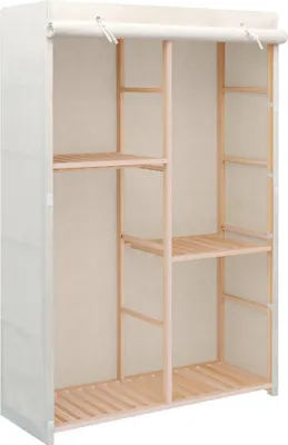 Produktbild von "2026 Promotion" Kleiderschrank mit 3 Ebenen 110x40x170 cm - Kleiderschränke CC2519