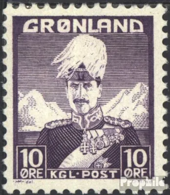 Produktbild von Briefmarken Dänemark - Grönland 1938 Mi 4 postfrisch Christian X.