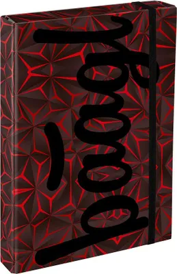 Produktbild von BAAGL Heftmappe A4 Jumbo Red Polygon