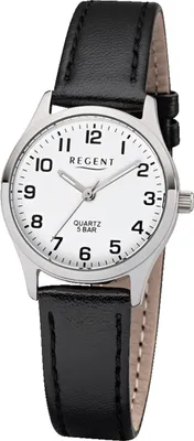 Produktbild von Regent 12111185 Damenuhr Quarz mit Lederband