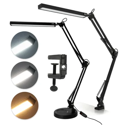 Produktbild von LED Schreibtischlampe 14W CCT Schwarz Verstellbar