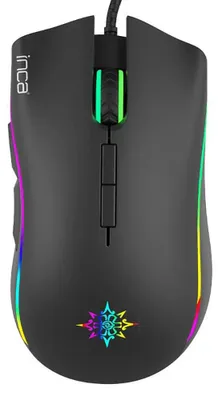 Image de INCA Gaming Mouse IMG-349 6400 DPI, RGB, 7 boutons, USB, SW retail