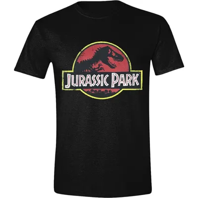 Produktbild von Jurassic Park - Classic Logo T-Shirt - Black, Größe:Large