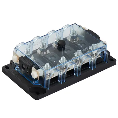 Produktbild von Offgridtec 4-fach MEGA-Fuse Sicherung Halter mit Halterung für Ersatzsicherung