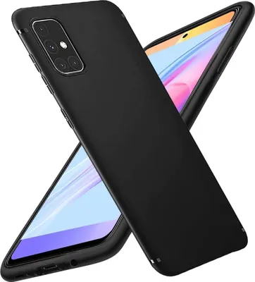 Obrázok produktu pre Silikónové puzdro pre Samsung Galaxy A71 Puzdro čierne matné svetlé SM-A715F