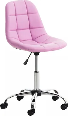 Produktbild von In And OutdoorMatch Arbeitshocker Thelma - Rosa - Für Erwachsene - Auf Rollen - Kunstleder - Ergonomischer Bürostuhl - Höhenverstellbar