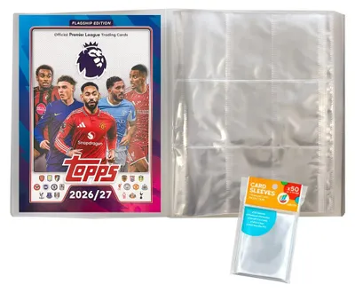 Obrázek produktu pro Sada pro sběratelské karty Premier League 2026/27 – 1 prázdný sběratelský album + exkluzivní ochranné obaly collect-it