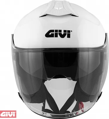 Obrázek produktu pro Přilba GiVi 58 / M, bílá, vyrobená z technopolymeru, s odolným vizírem a sluneční clonou