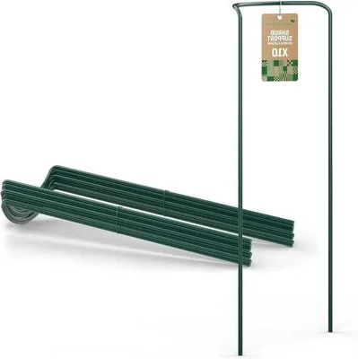 Image de Gecoate Stalen Heestersteunen (10 pièces) - Halfrond 100cm x 40cm - Support de plante fixe pour hortensias et rosiers - Stalen Pflanzensteunen
