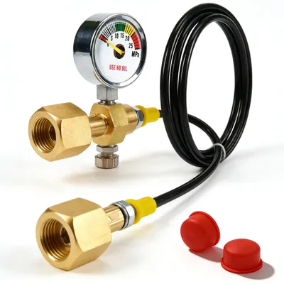 1,5 m CO₂-Vulschlauch mit Manometer, W21,8 Anschluss