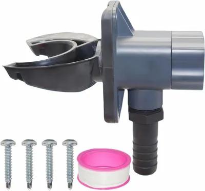 Imagen del producto de Colector de agua de lluvia para canalones, PVC, de 70 a 110 mm, para sistemas de desagüe de tejados