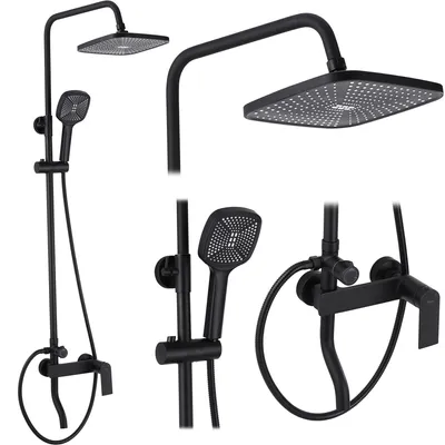 Produktbild von Rea Duschgarnitur Storm Black Matt