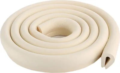 Obrázok produktu pre 2 metre U-typ ochrany okraja skleneného stola dieťa batoľa chránič zahusťovanie protictive mäkký netoxický pás, krémová