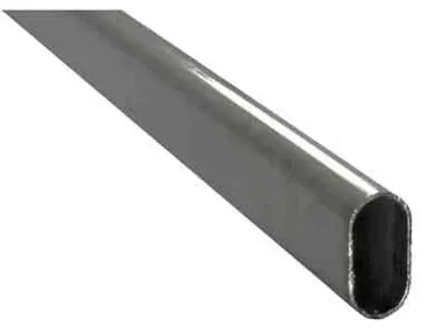 Obrázek produktu pro TRUBKA DO SKŘÍNĚ, oválná, 30 x 15 mm – chromovaná