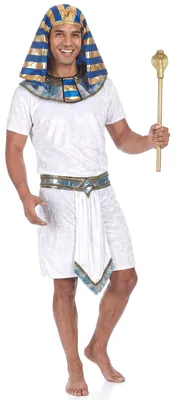 Immagine prodotto di Costume da faraone da uomo bianco-oro-blu - M