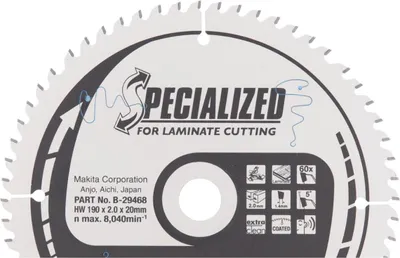 Produktbild von Makita B-29468 Spezial Sägeblatt 190x20 mm 60 Zähne