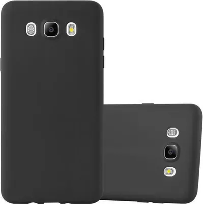 Two black smartphone cases are shown against a white background. One is upright and the other is lying down.