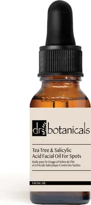 Produktbild von Dr Botanicals Teebaum- und Salicylsäure-Gesichtsöl gegen Pickel