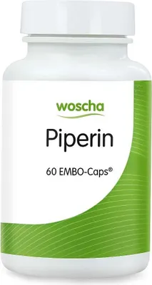 Produktbild von Woscha Piperin – 60 EMBO-Caps