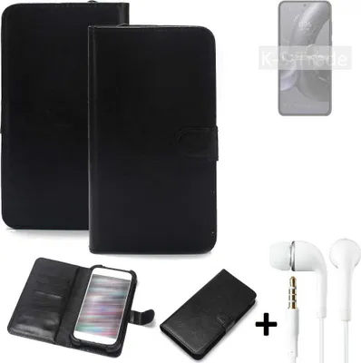 Produktbild von K-S-Trade Wallet Case Handyhülle kompatibel mit Motorola Edge 30 Neo Schutzhülle Flip cover Flipstyle Tasche Hülle Flipcover Slim Bumper schwarz +