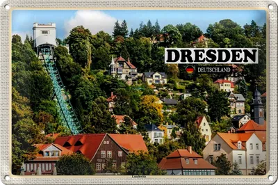 Produktbild von Blechschild Städte Dresden Deutschland Loschwitz 30x20cm